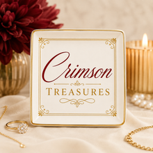 Load image into Gallery viewer, Jewelry Dish Crimson Treasure - Delta Sigma Theta
