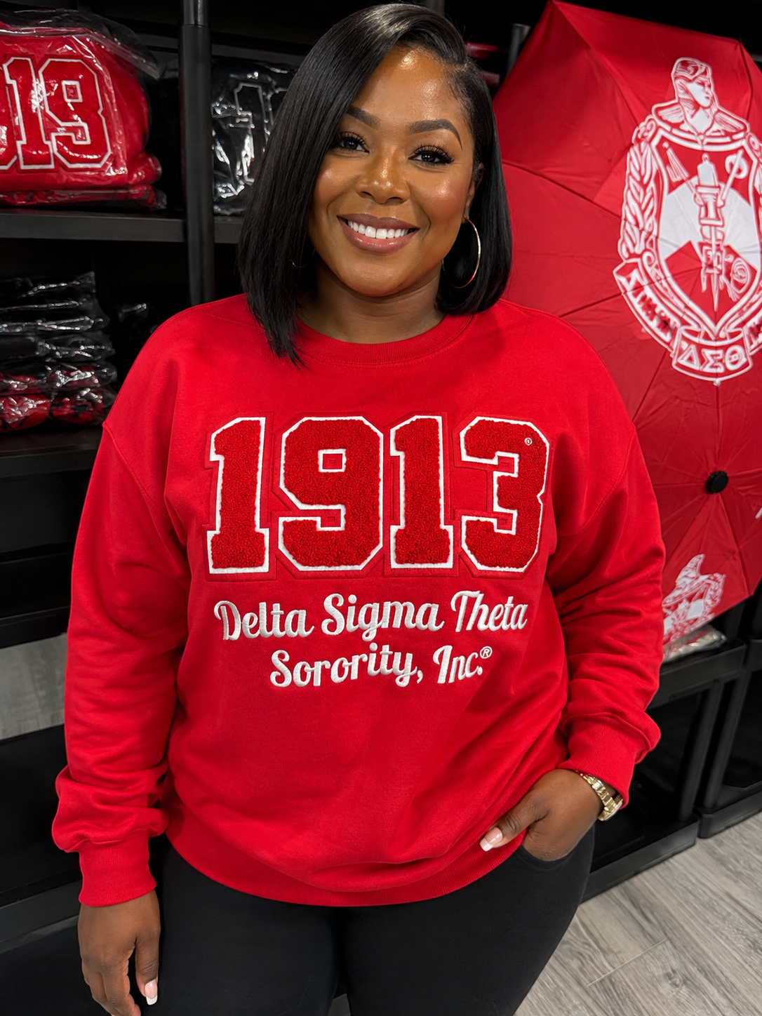 Delta Sigma Theta, 1913 Chenille Patch and Embroidered