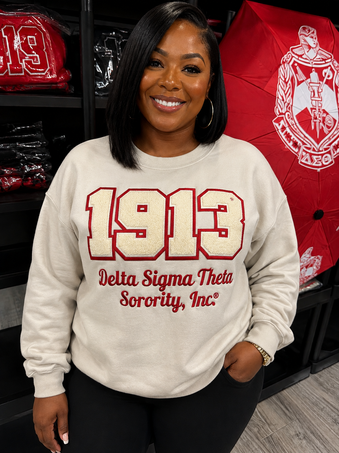 Delta Sigma Theta, 1913 Chenille Patch and Embroidered