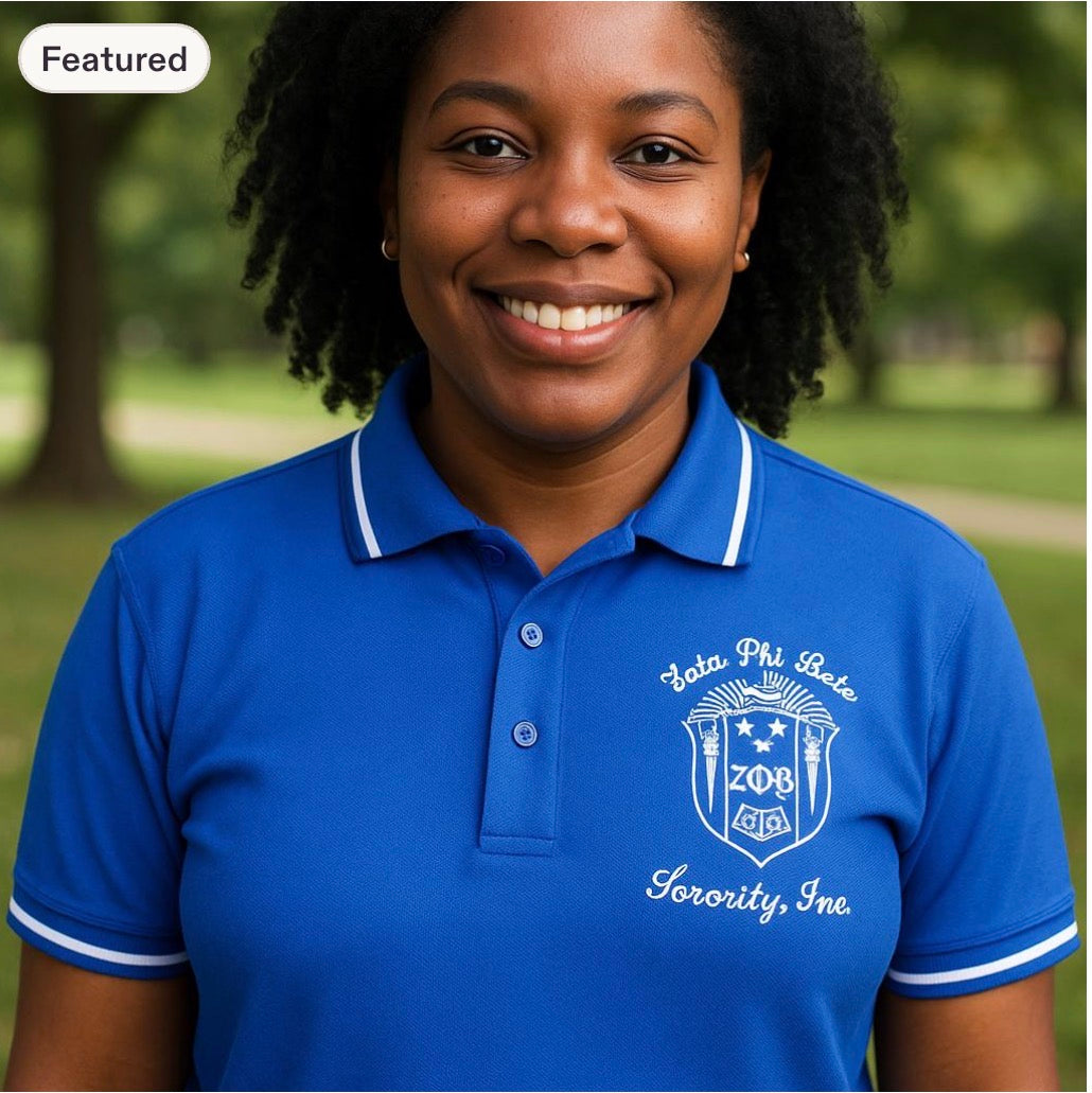 ZETA PHI BETA SORORITY POLO SHIRT