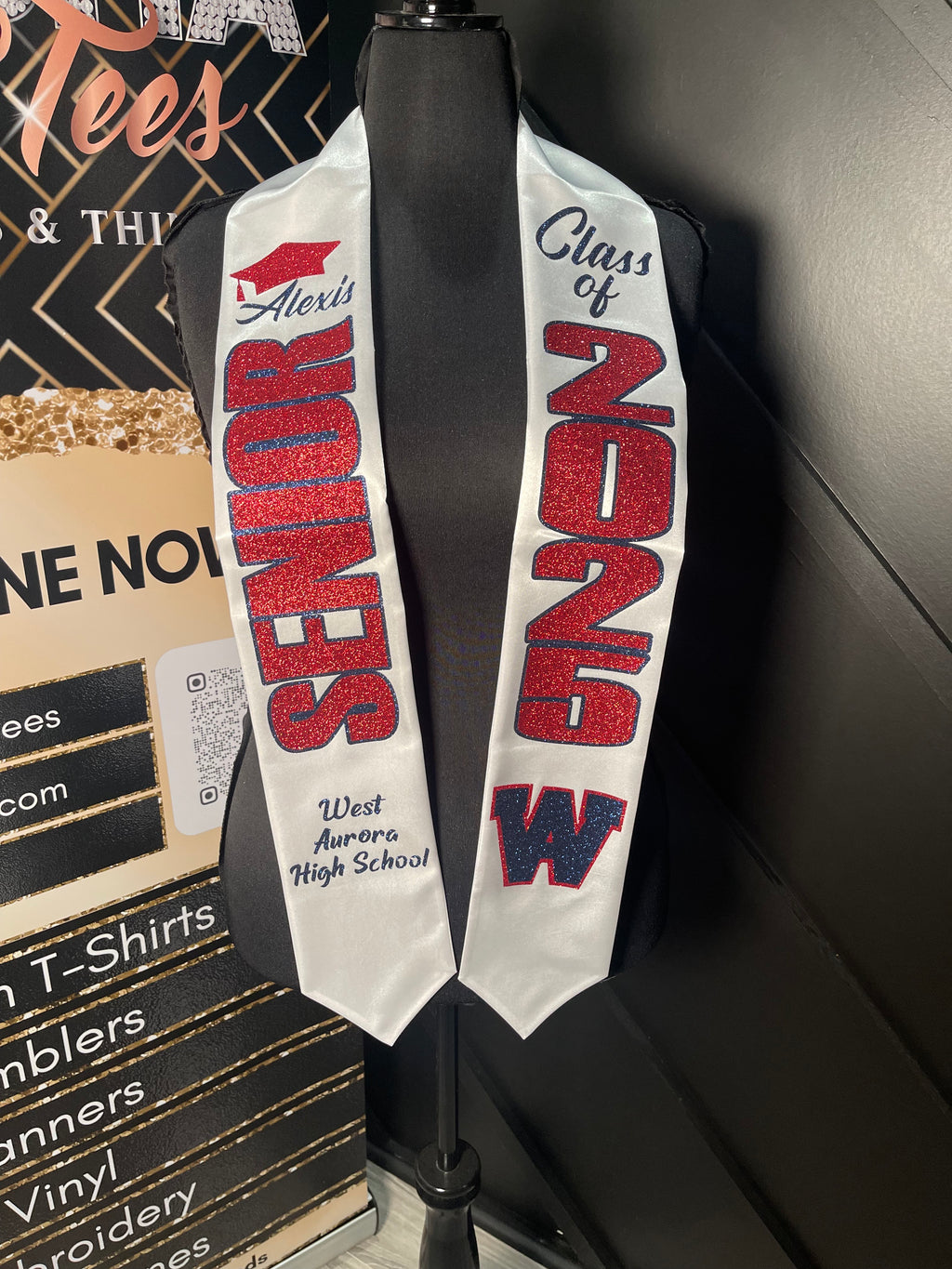 Custom Graduation Stole Class of 2026 Graduation Stole 26 Grad Stole