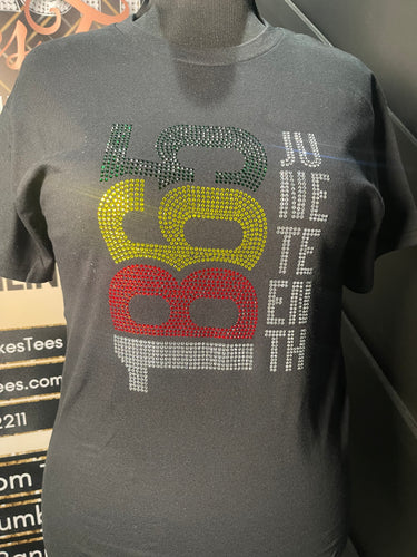 Juneteenth Rhinestone Tee