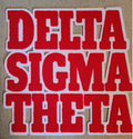Large Delta Sigma Theta Chenille Patch