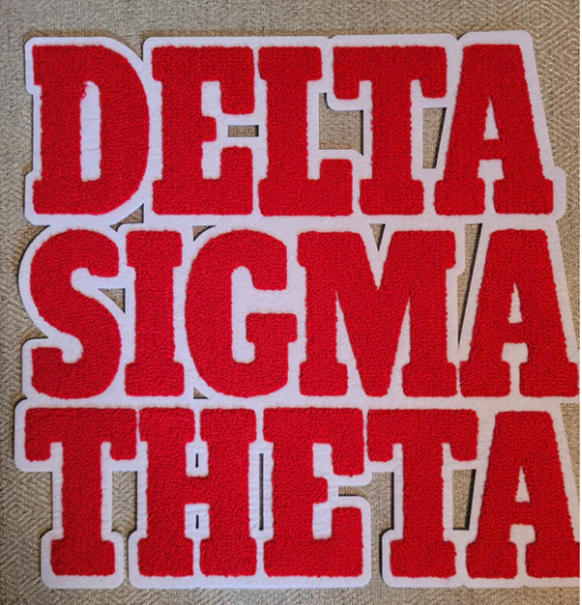 Large Delta Sigma Theta Chenille Patch