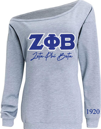 Off The Shoulder - Zeta Phi Beta Chenille