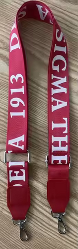 Delta Sigma Theta Crossbody Purse Strap