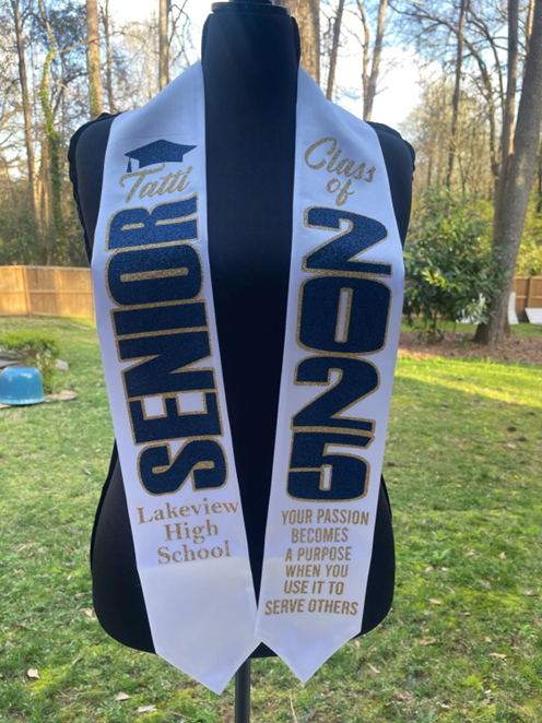 Custom Graduation Stole Class of 2026 Graduation Stole 26 Grad Stole