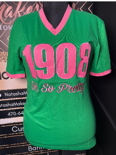 Alpha Kappa Alpha, AKA, Features 1908, Embroidered.