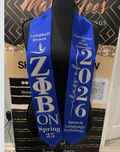 Custom Zeta Graduation Stole College Grad Zeta Graduate